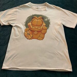 Zen Garfield white tshirt